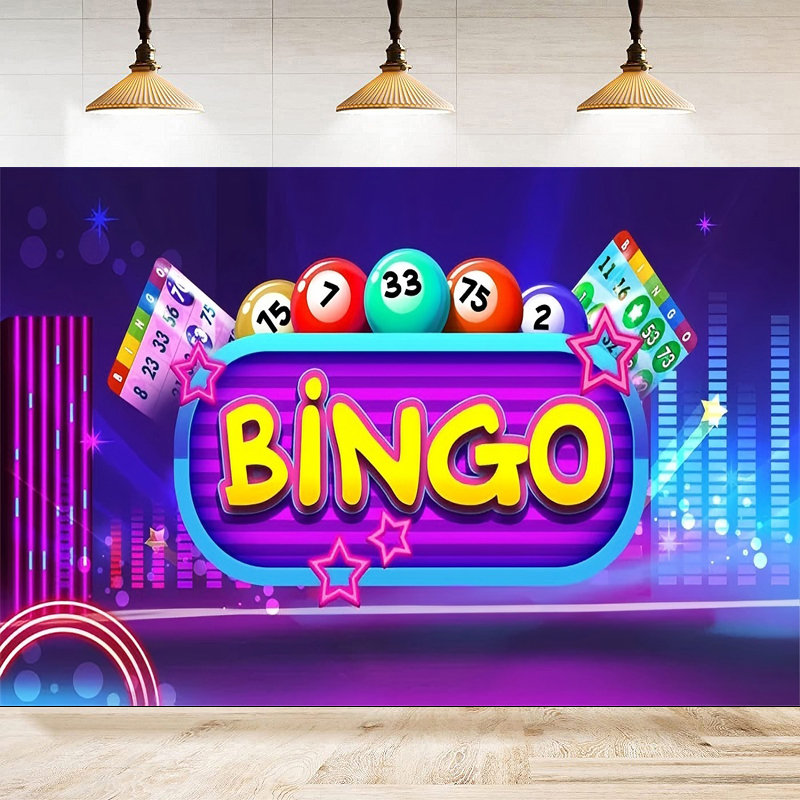 Photography Contest - Tło fotograficzne na wieczór bingo, neonowa