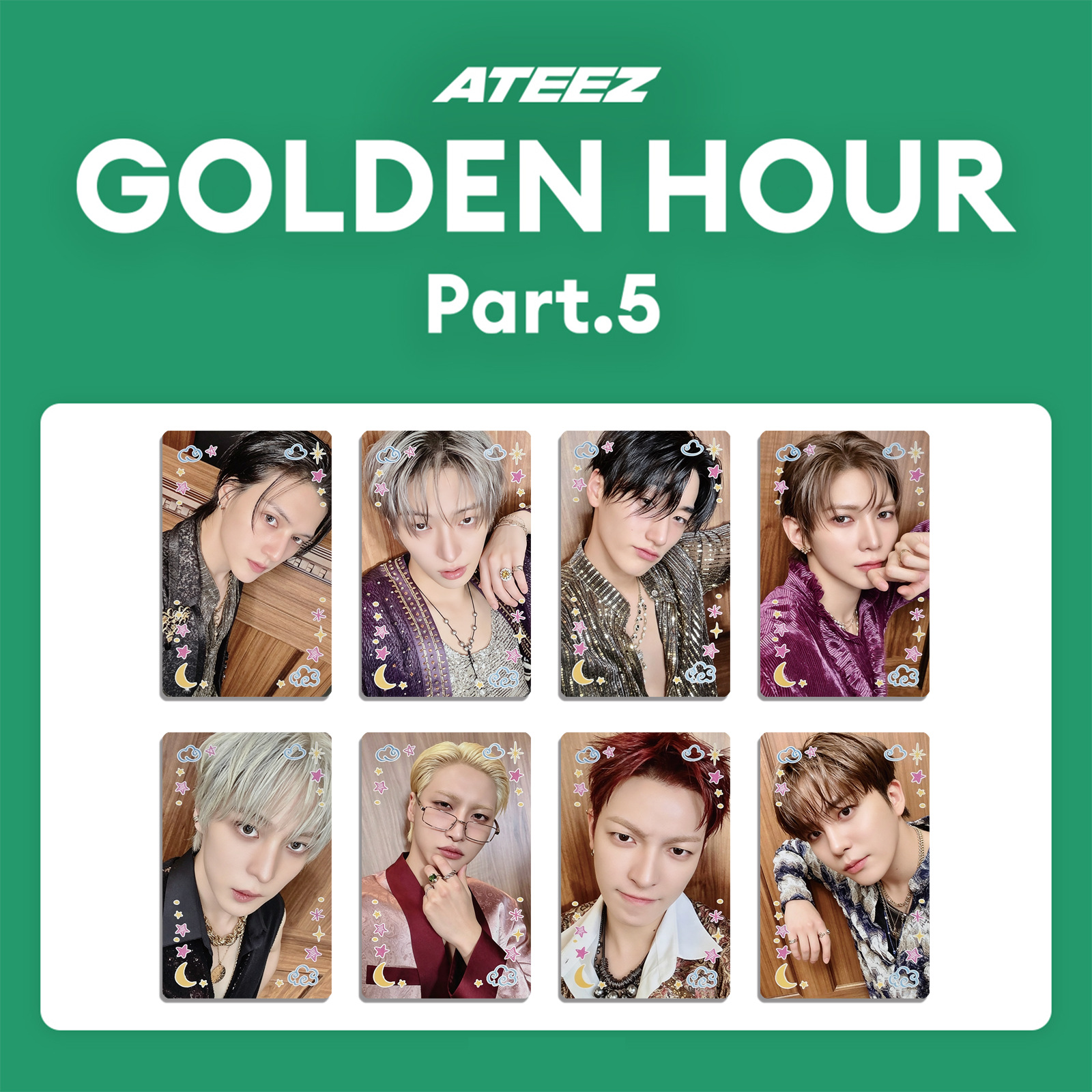 Photography News - 8 sztuk/zestaw Idol Boys ATEEZ Nowy