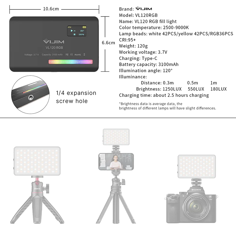 2026 Nowa 120 RGB Kieszonkowa  – Photography Lighting recenzja i cena